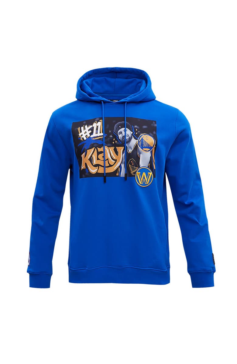 PRO STANDARD Men's Pro Standard Klay Thompson Royal Golden State Warriors Player Yearbook Pullover Hoodie, Alternate, color, 