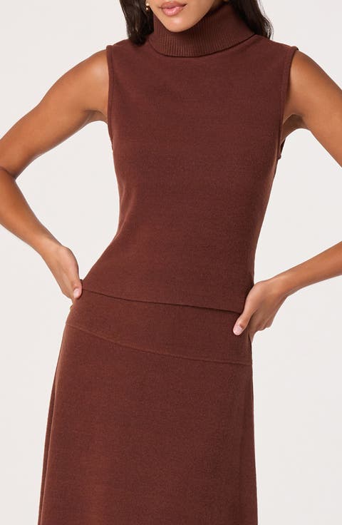 Sleeveless Turtleneck Sweater