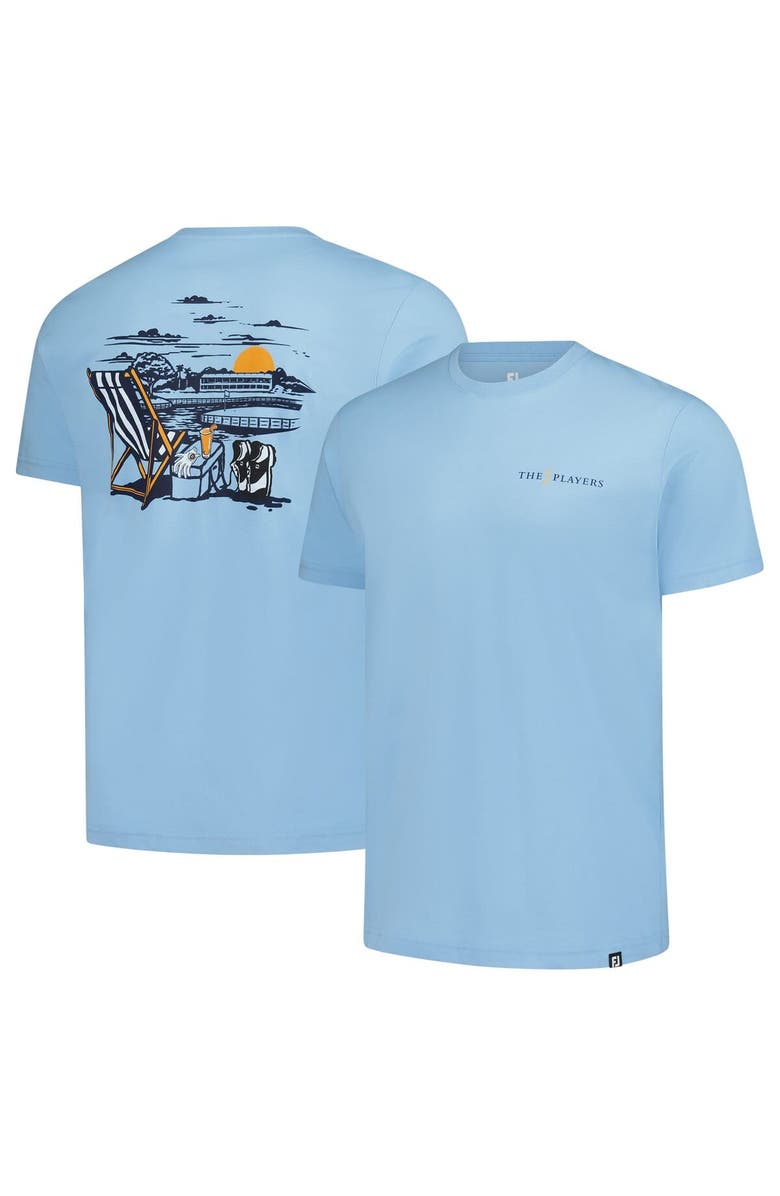FOOTJOY Men's FootJoy Light Blue THE PLAYERS T-Shirt, Main, color,
