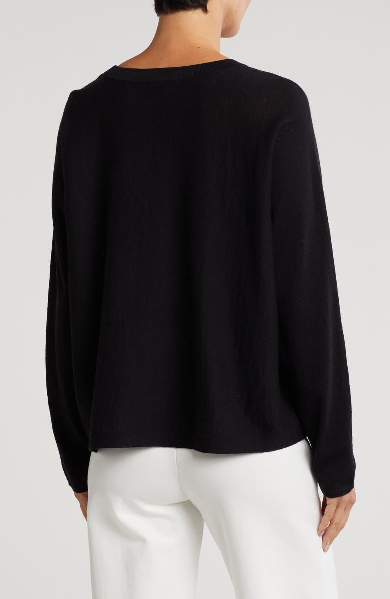 Eileen Fisher Crewneck Box Wool Sweater, Alternate, color,
