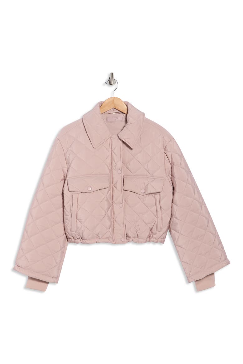 Diamond Quilted Puffer Jacket, Alternate, color, OFFICIALLY YOURS