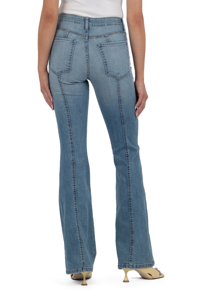 Ana Seamed High Waist Flare Jeans, Alternate, color, ACCEPTANCE