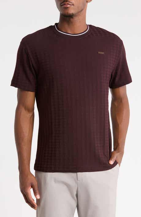Tipped Textured Crewneck T-shirt