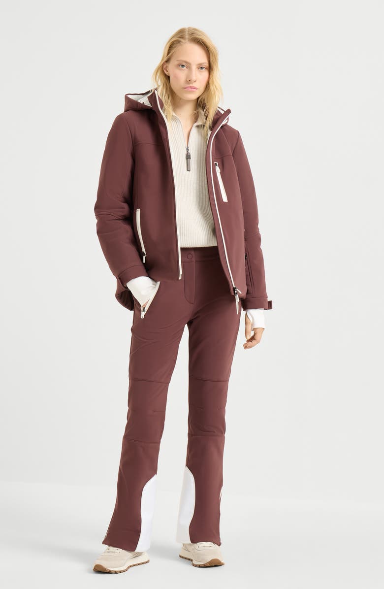 Brunello Cucinelli Cashmere English rib sweater, Alternate, color, Pearl