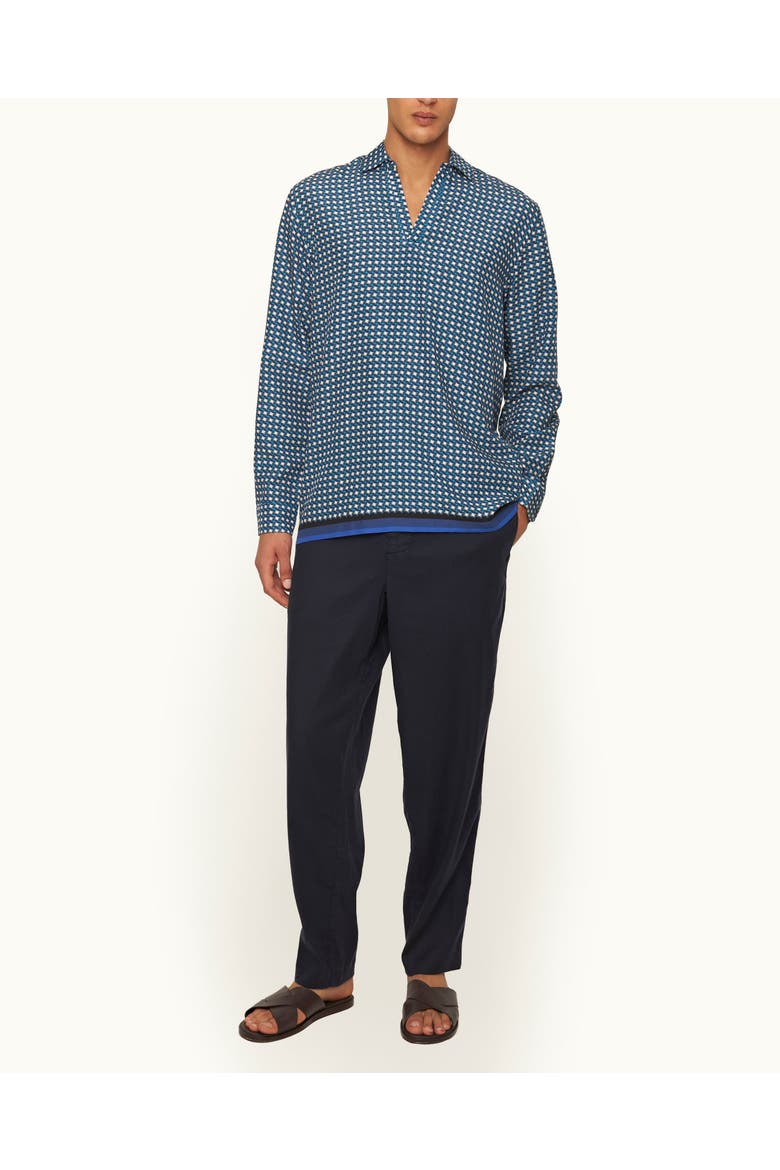 Alex Garment Dye Relaxed-Fit Trousers, Main, color, NIGHT IRIS