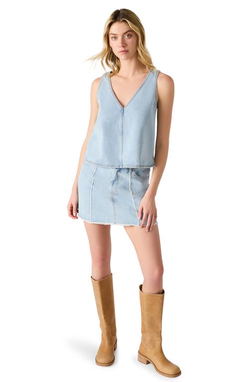 Steve Madden Elia Denim Tank In Blue