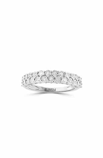EFFY Sterling Silver Pavé Diamond Ring