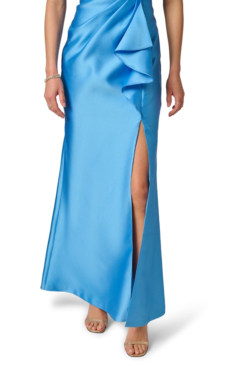 Adrianna Papell One-Shoulder Mikado Gown, Alternate, color, 