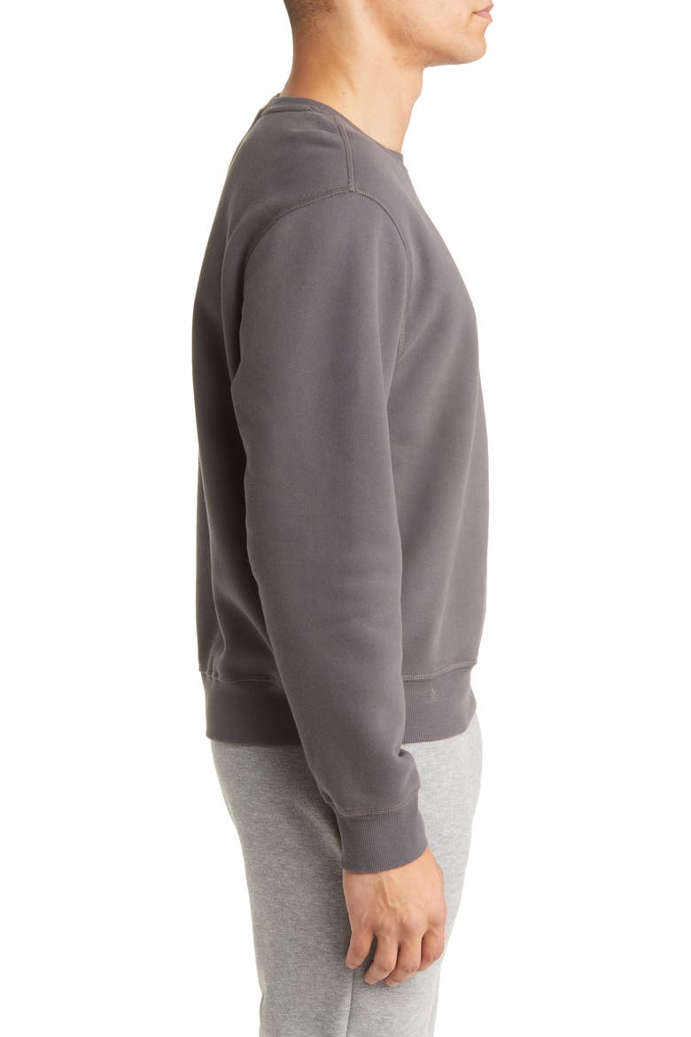 Topher Crewneck Sweatshirt, Alternate, color, COAL