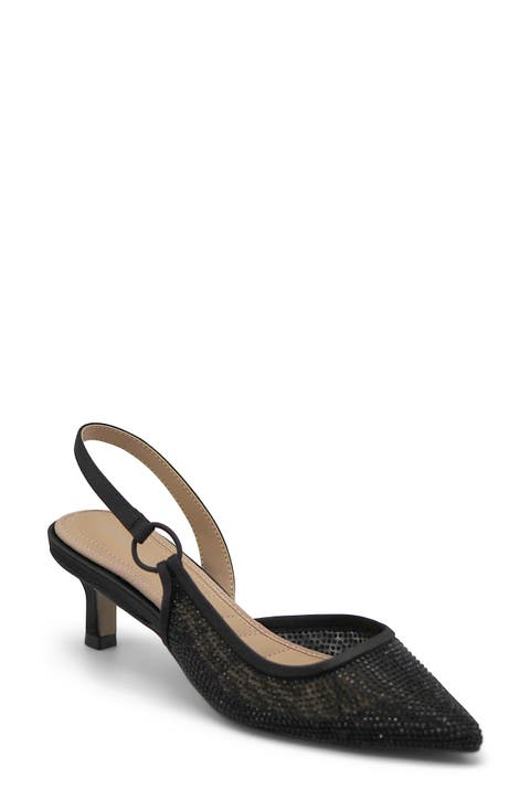 Snipe Slingback Rhinestone Pump (Women)