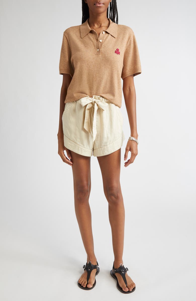 Isabel Marant Étoile Althea Cotton & Wool Sweater, Alternate, color, Camel/ Granita