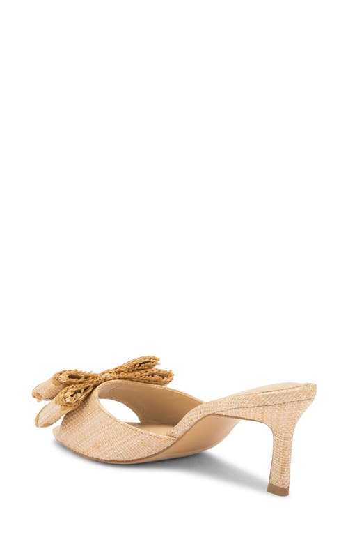 Abound Janice Raffia Bow Sandal In Beige Sand Raffia