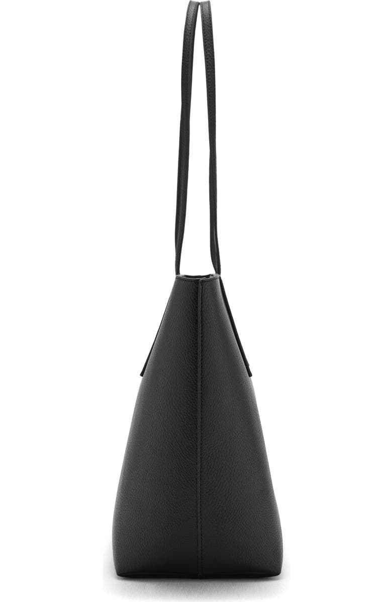 MANGO Double Handle Shopper Tote, Alternate, color, Black