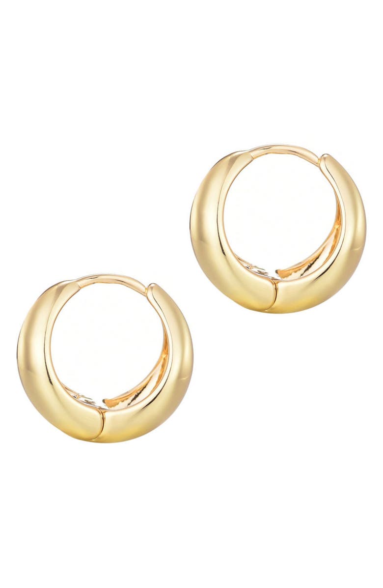 Adornia Graduated Huggie Hoop Earrings, Alternate, color, Gold