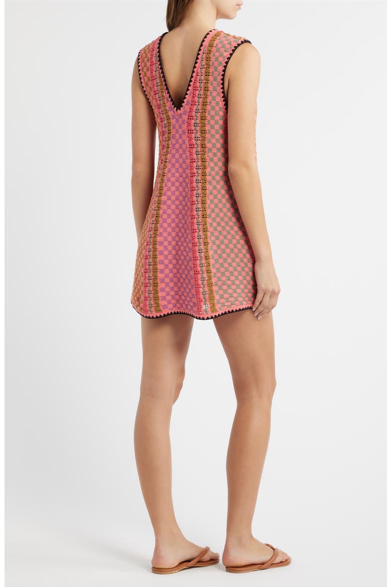 Amalfi Twist Sleeveless Minidress, Alternate, color, PINK POP COMBO