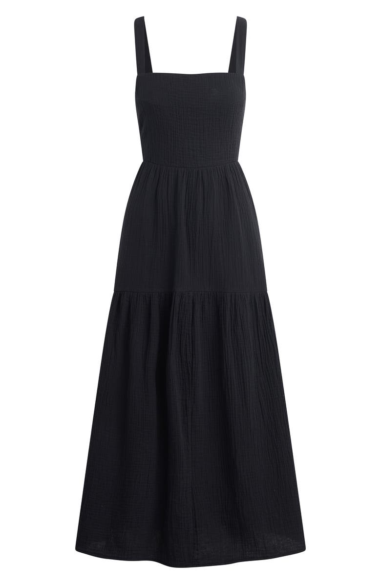 Favorite Daughter The Go-To Cotton Dress, Alternate, color, Black