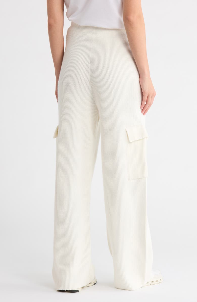 YOGALICIOUS Serenity Sundown Knit Cargo Pants, Alternate, color, White Dove