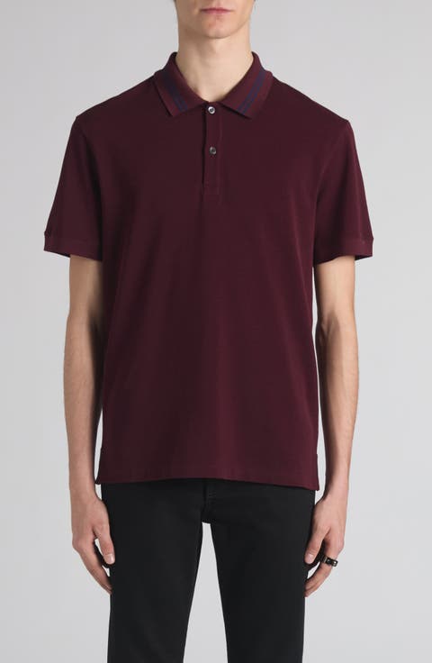 Logo Jacquard Collar Polo
