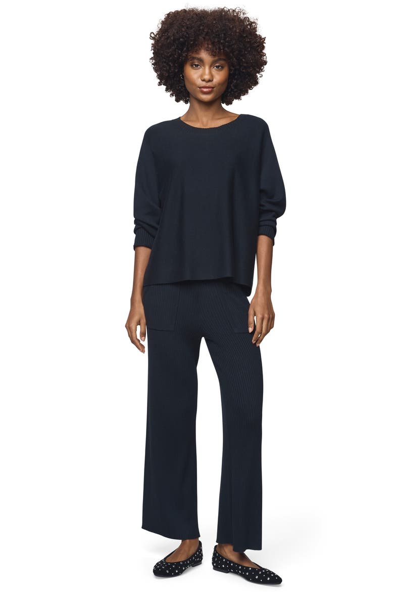 Georgie Pullover Sweater, Alternate, color, BLACK
