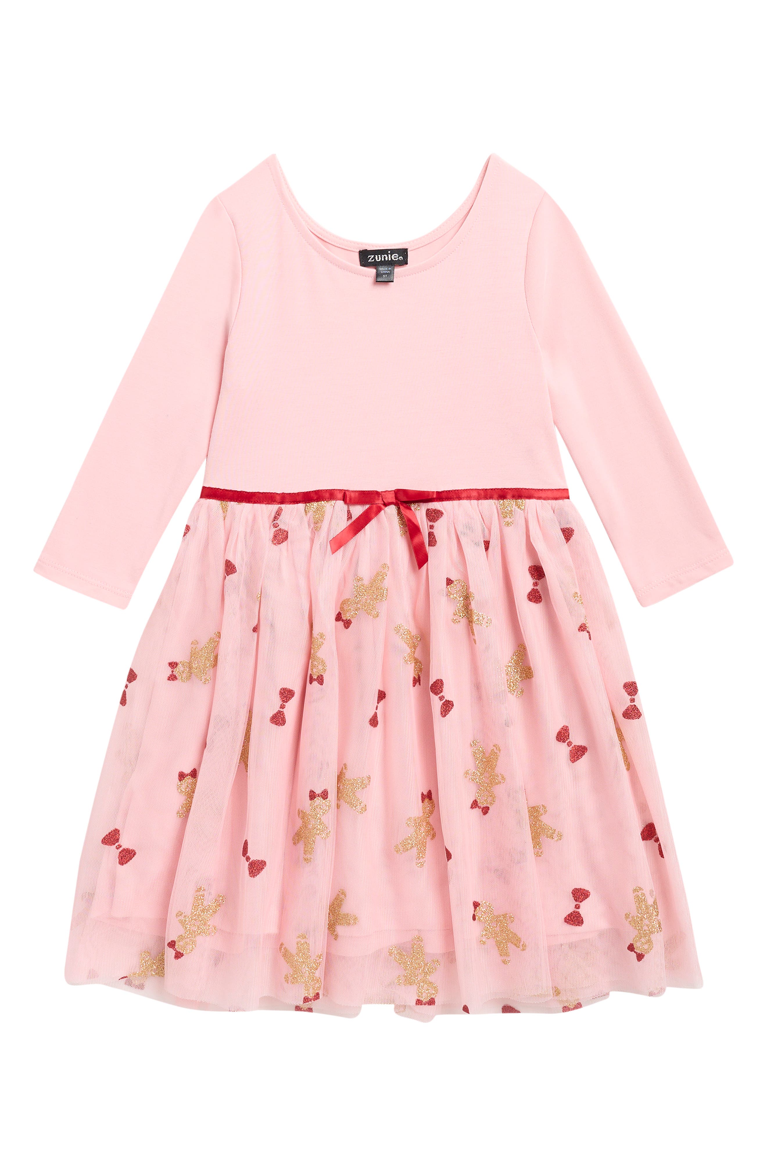Kids' Gingerbread & Bow Dress