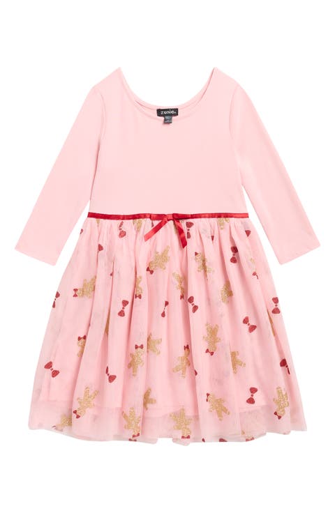 Kids' Gingerbread & Bow Dress