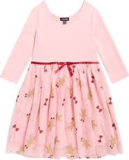 Zunie Kids' Gingerbread & Bow Dress