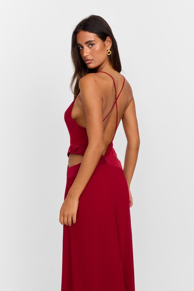 Sia Maxi Dress, Alternate, color, Red