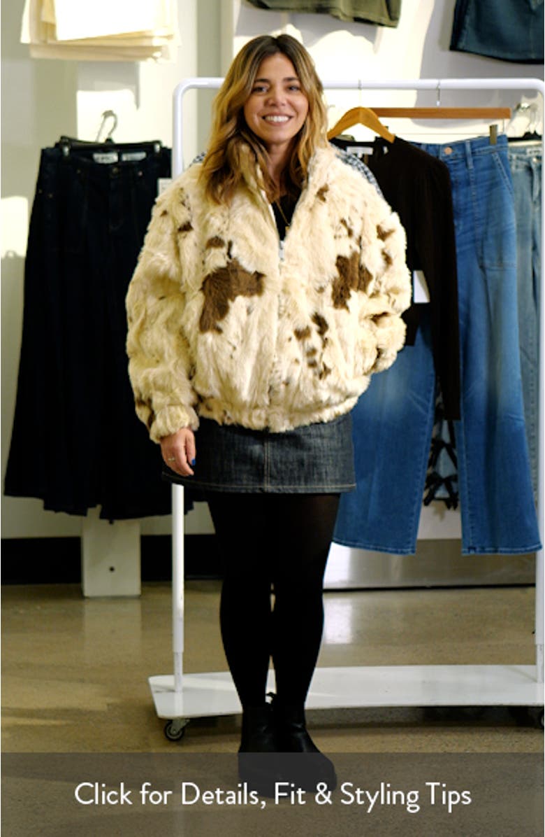 Faux Fur Bomber Jacket, sales video thumbnail