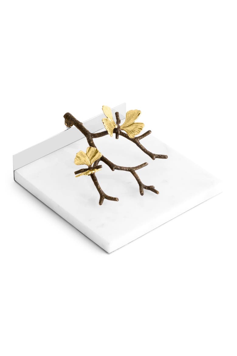 Butterfly Ginkgo Dinner Napkin Holder, Alternate, color, NO COLOR