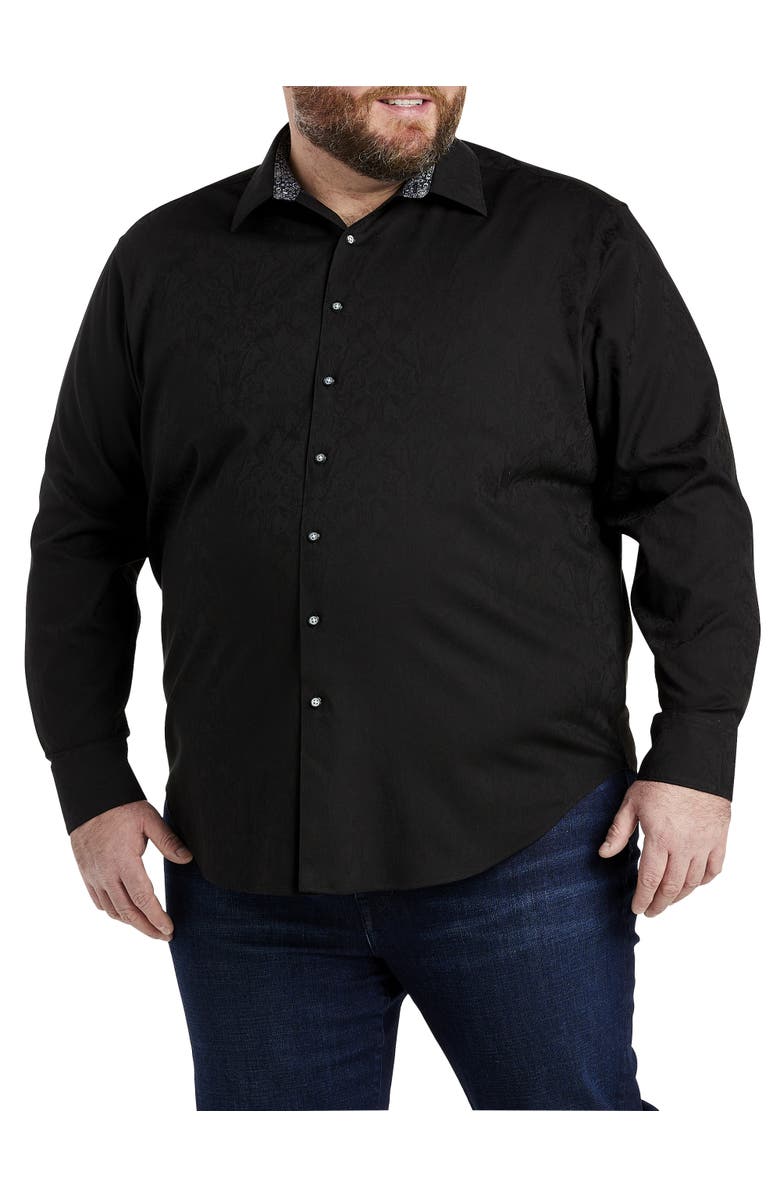 Robert Graham Highland Sport Shirt, Alternate, color, Black