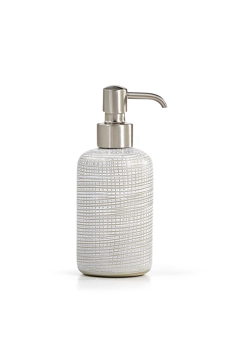 Woven Platinum Pump Dispenser, Main, color, SILVER-Bru Nick