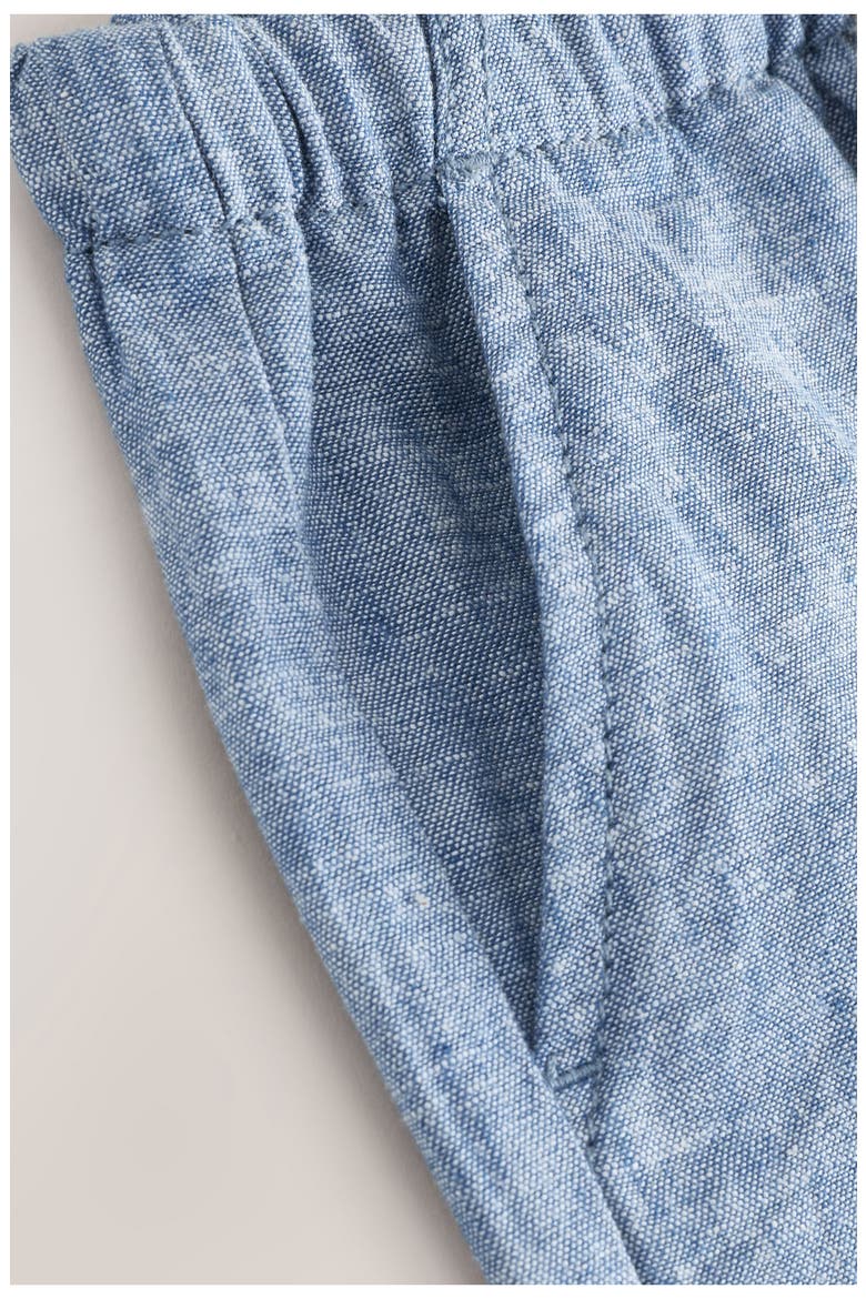 Kids' Linen & Cotton Shorts, Alternate, color, BLUE