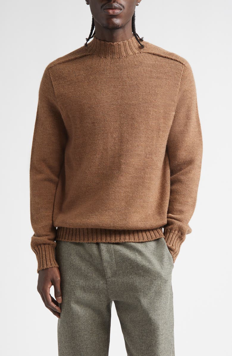 De Bonne Facture Countryside Wool Sweater, Main, color, Hazelnut