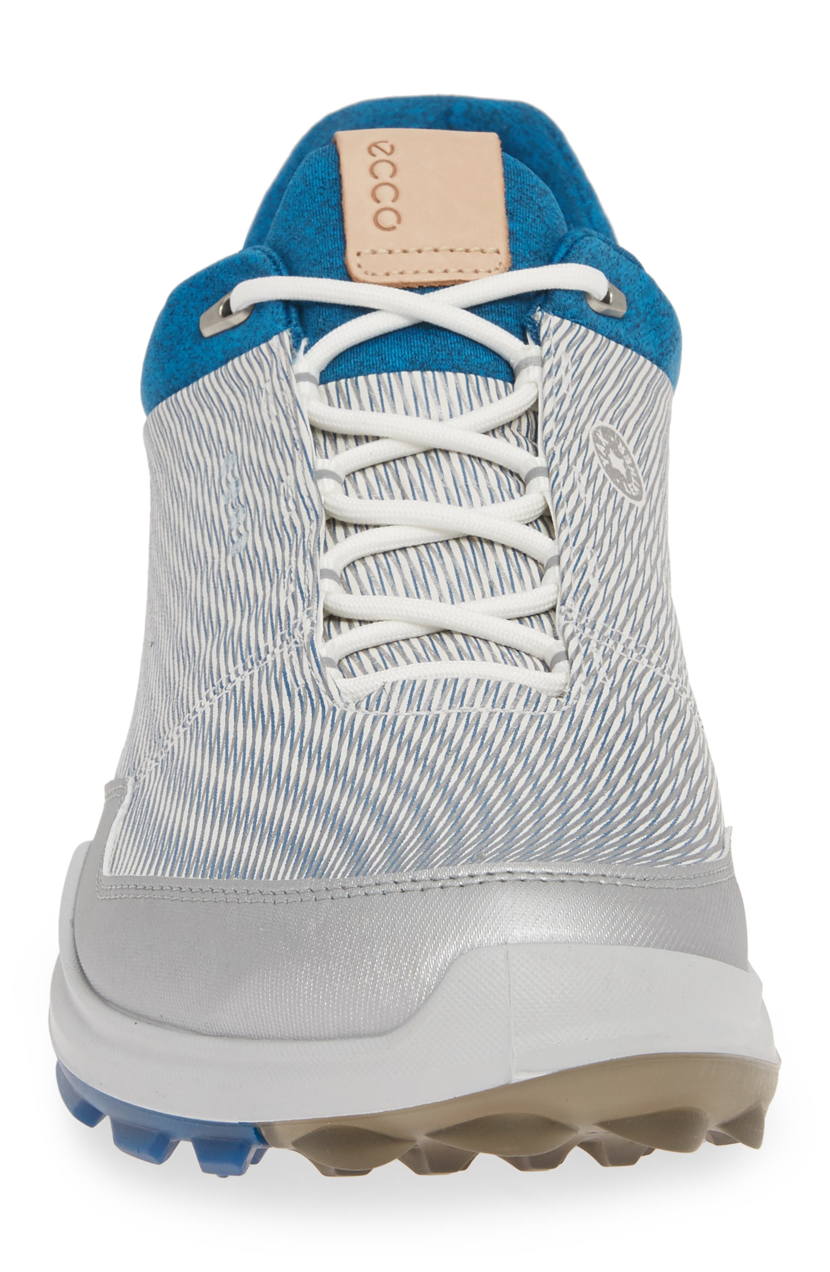 BIOM Hybrid 3 Gore-Tex® Golf Shoe, Alternate, color, WHITE/ OLYMPIAN BLUE LEATHER
