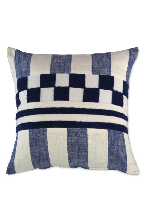 Checks & Stripes Throw Pillow