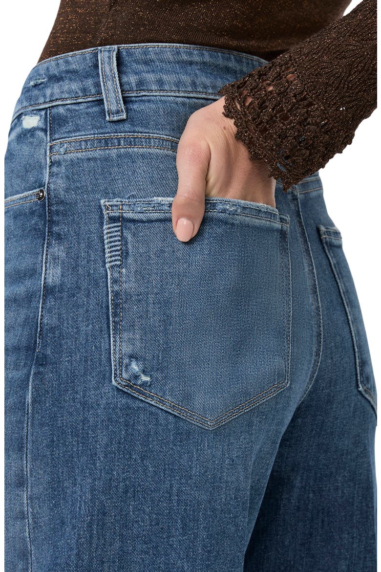 Harper Creased High Waist Wide Leg Jeans, Alternate, color, TIMBRE