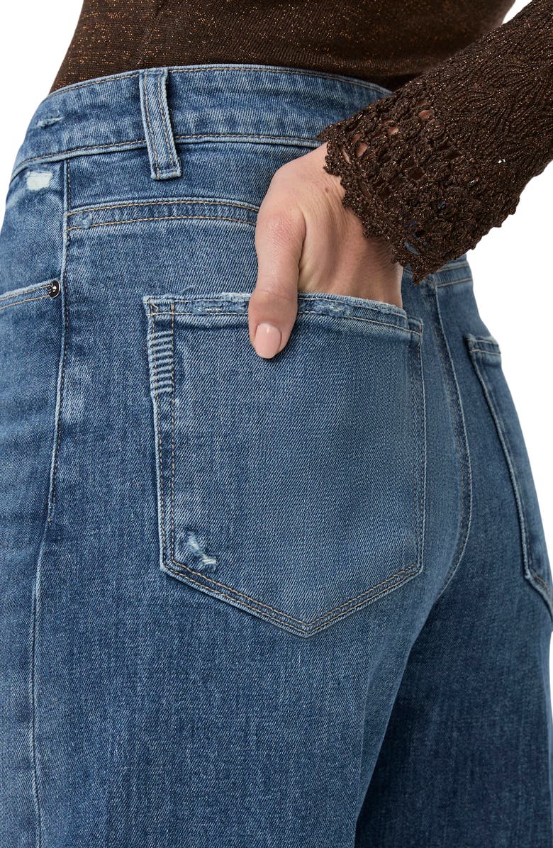 PAIGE Harper Creased High Waist Wide Leg Jeans, Alternate, color, 