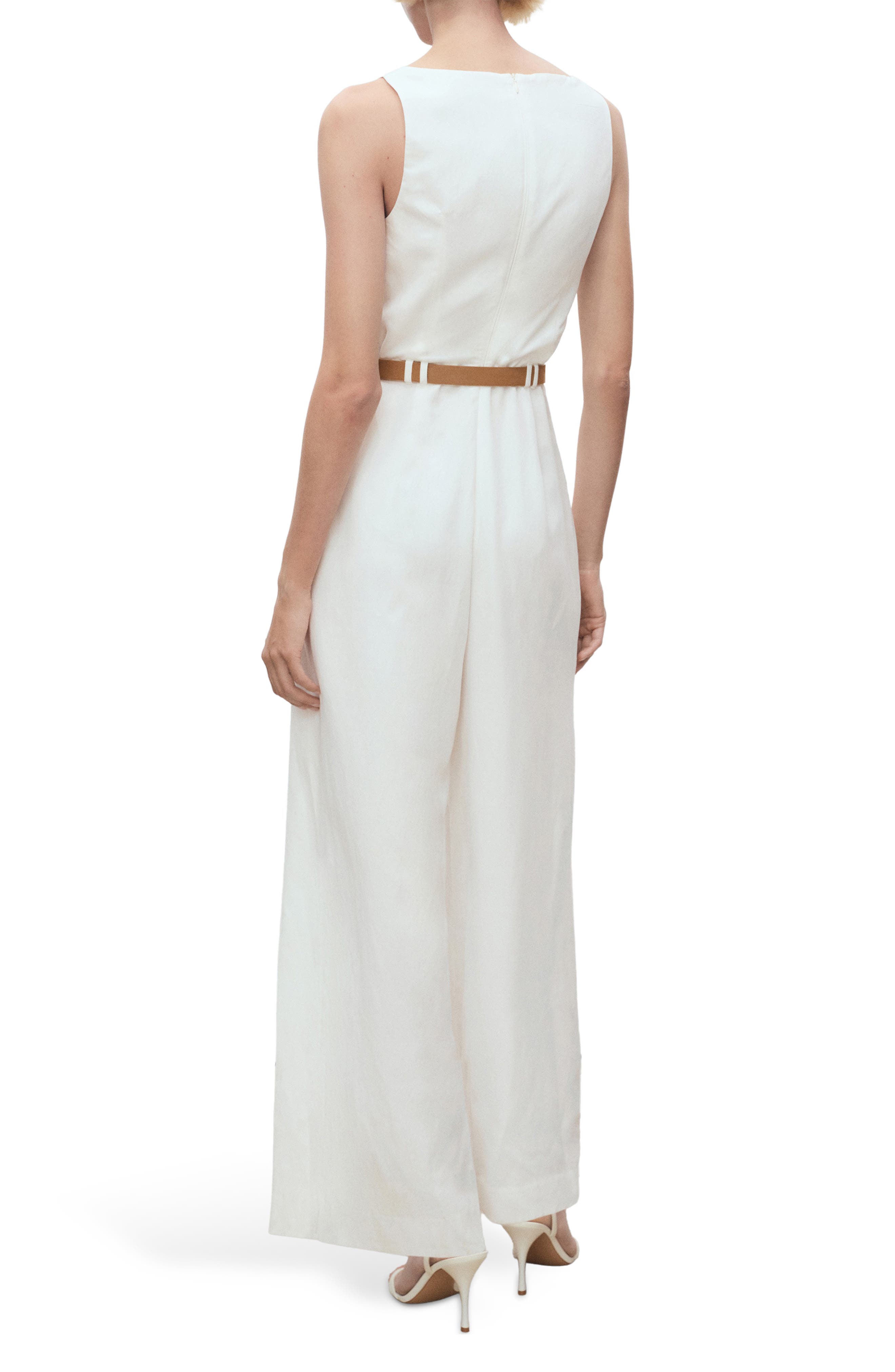 Belted Wide Leg Jumpsuit - image 2