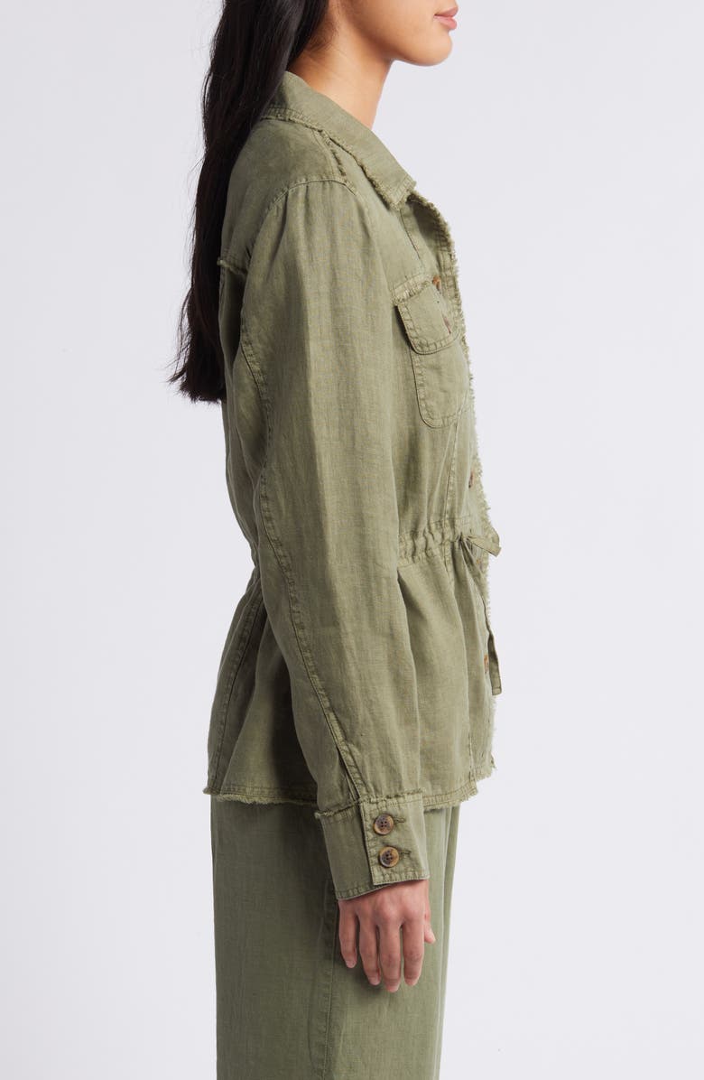 Tommy Bahama Two Palms Linen Utility Jacket, Alternate, color, Tea Leaf