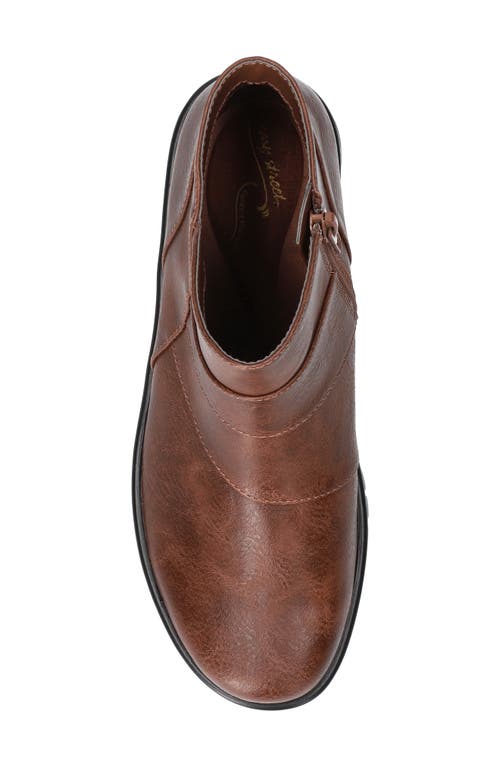 Easy Street Rayleen Wedge Bootie In Brown