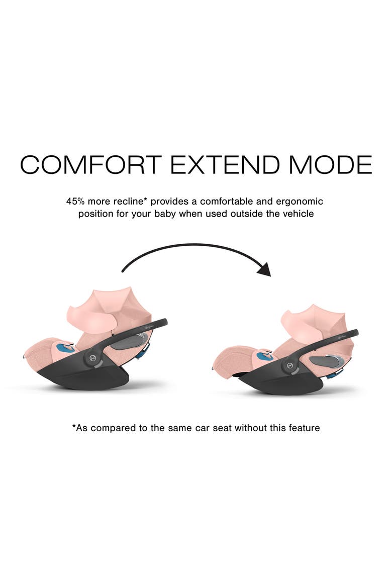 Platinum Cloud T Comfort Extend SensorSafe™ Car Seat & Base, Alternate, color, PEACH PINK
