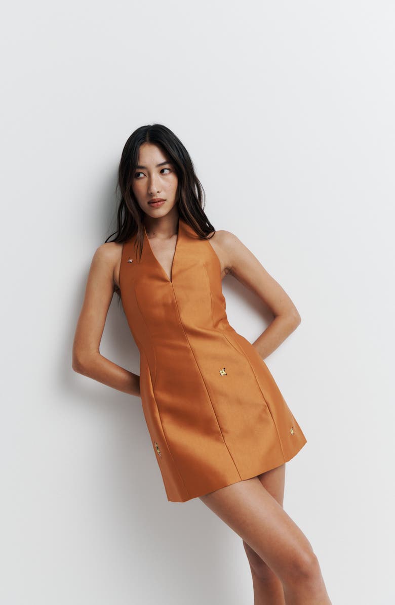 Romy Jade Dress, Alternate, color, Amber