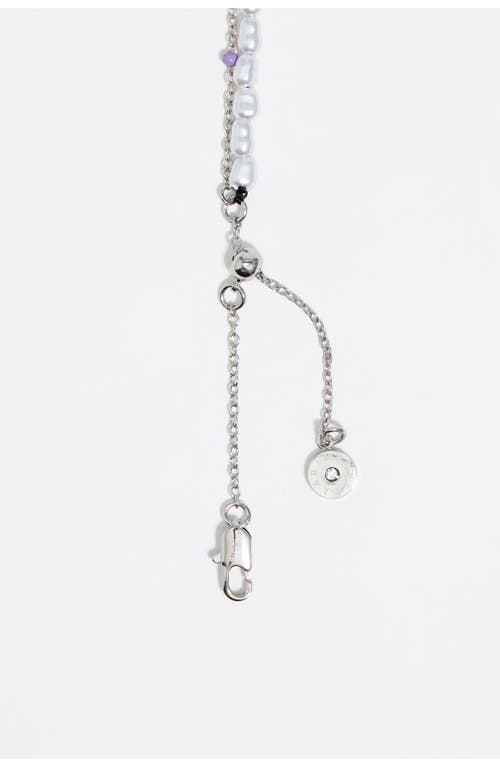 Bimba Y Lola Dice Logo Double-layer Necklace In Metallic