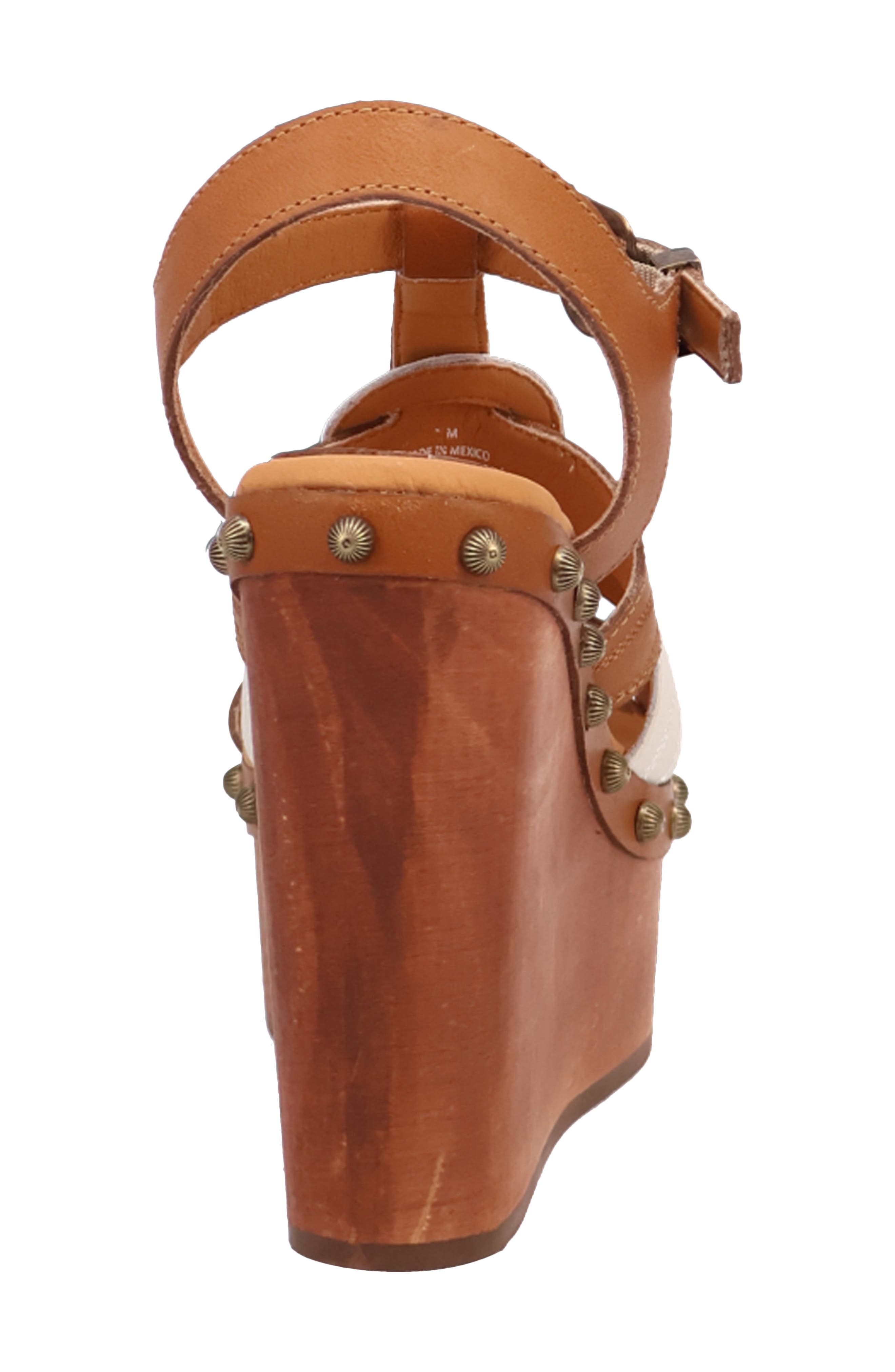 Cosmo Slingback Platform Wedge Sandal, Alternate, color, TAN