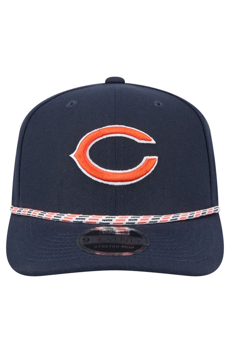New Era Men's New Era Navy Chicago Bears Gameday Multi Rope 9SEVENTY Stretch-Snap Hat, Alternate, color,