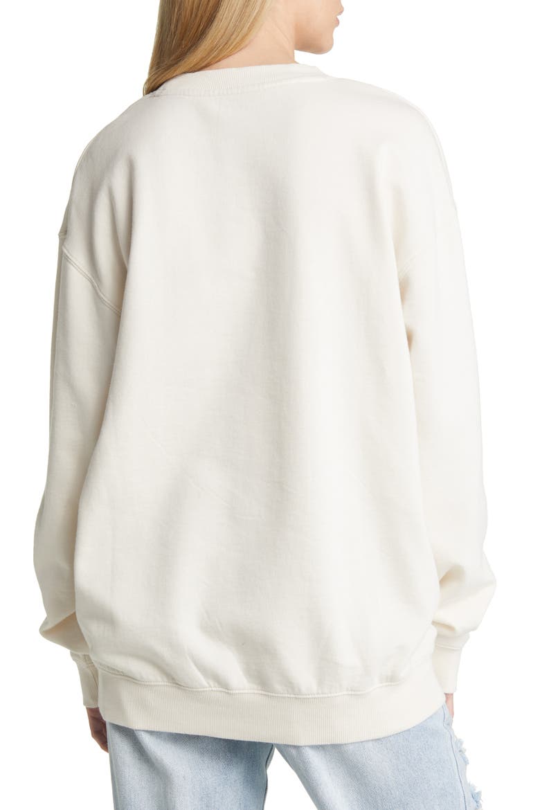 Women's Earth Music Graphic Sweatshirt, Alternate, color, WASHED WHITE