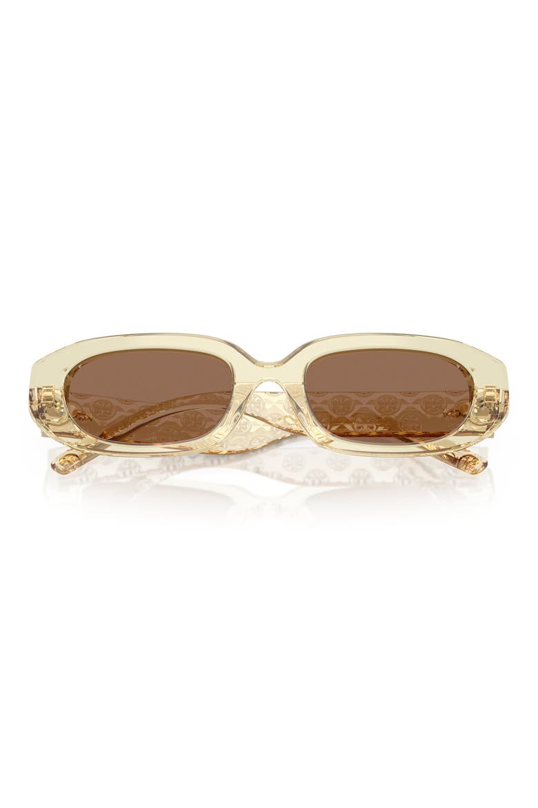 52mm Rectangular Sunglasses, Alternate, color, YELLOW