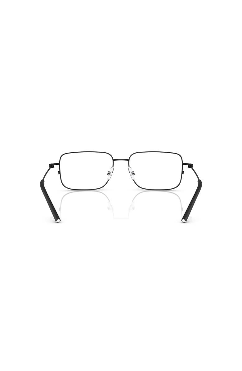 Moncler 56mm Irregular optical glasses, Alternate, color, Black