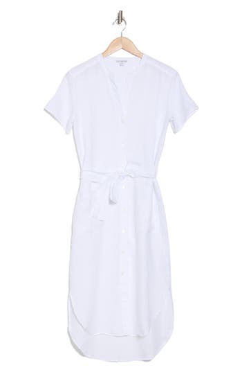 JAMES PERSE JAMES PERSE ELONGATED TIE WAIST SHIRTDRESS