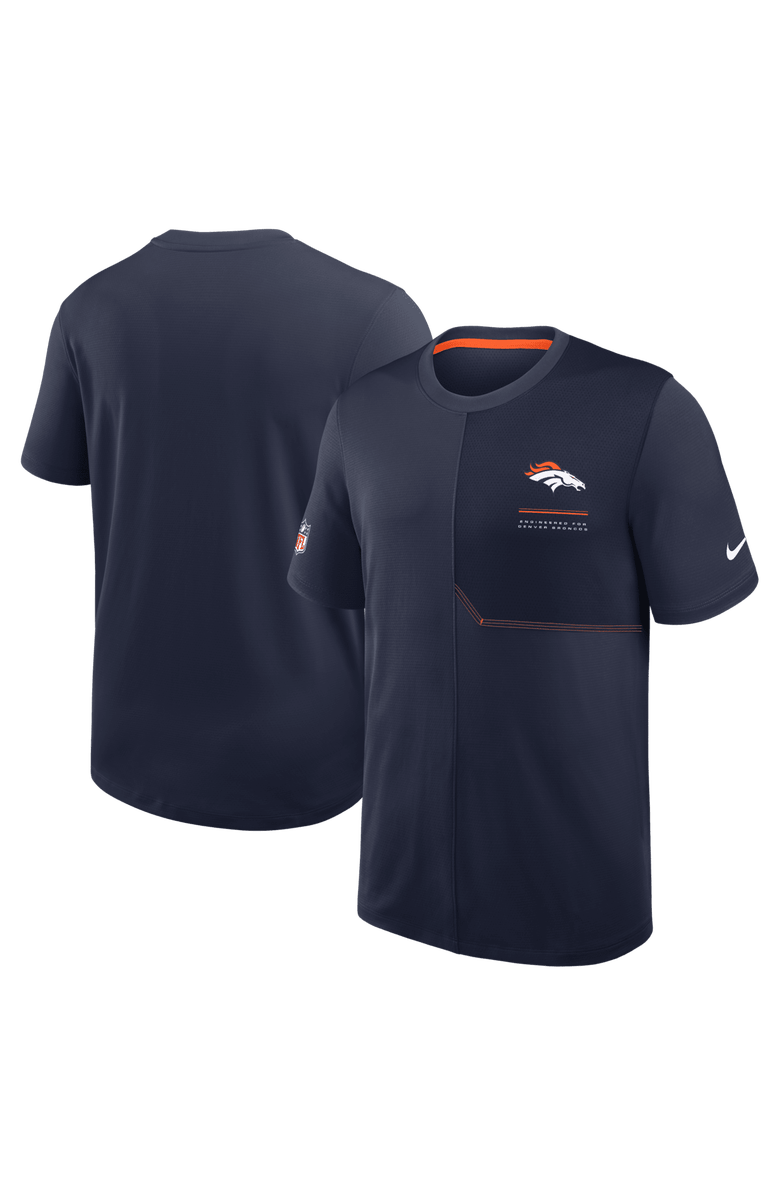 Nike Men's Nike Navy Denver Broncos Sideline UV Dri-FIT Coaches Shirt, Main, color, Navy